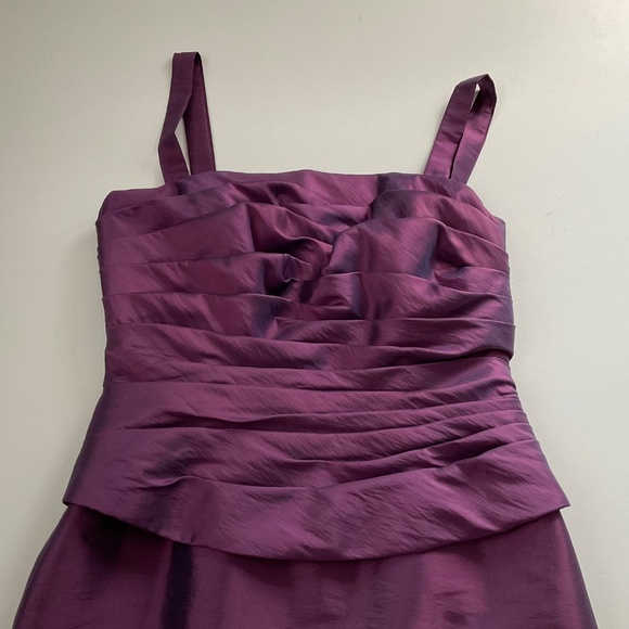 Jade By Jasmine Formal Dress Sz10 Purple Maxi Flare Bridesmaid Evening Gown Prom - Picture 10 of 13